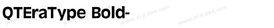 QTEraType Bold字体转换